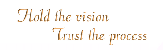 Hold the vision trust the process